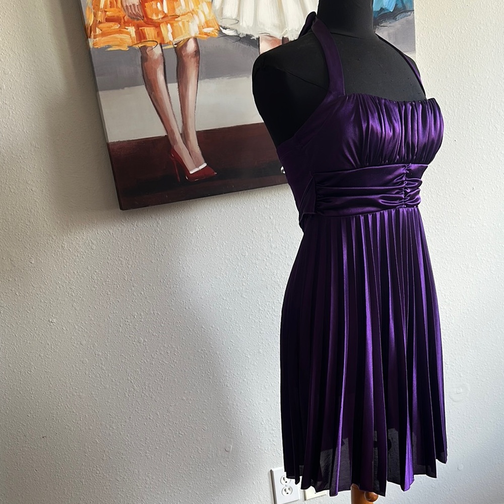 Speechless Purple Babydoll Wrap Dress